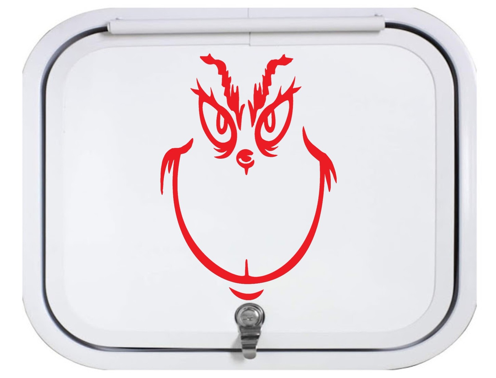 Grinch Face! Decal Sticker Choose Size & Color Die Cut Decal Calendared Vinyl gallery