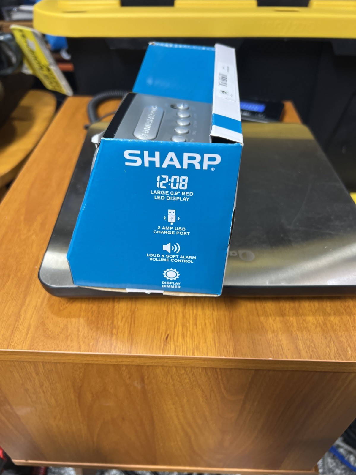 Sharp Digital Alarm Clock, 2 AMP High-Speed USB Charging Port, SPC547 gallery