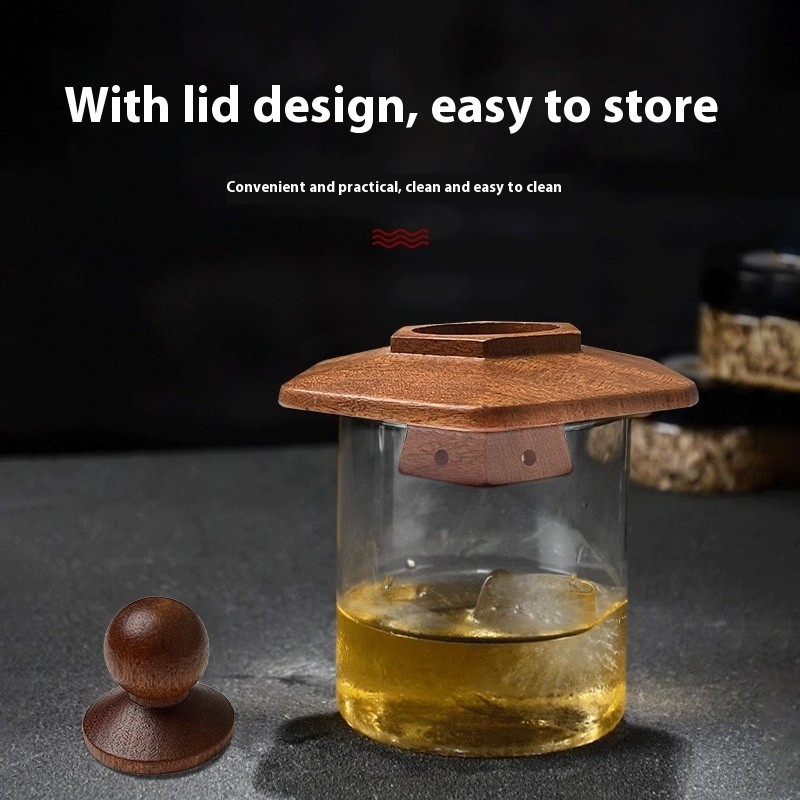 Wooden Cocktail Smoke Machine Hexagonal Saucer Bar Kitchen Smoke Tool Suit gallery