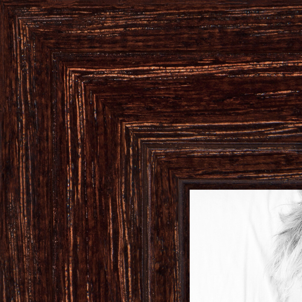 ArtToFrames Custom Picture Poster Frame Brown Walnut Stain on 1.125" Wide Wood gallery