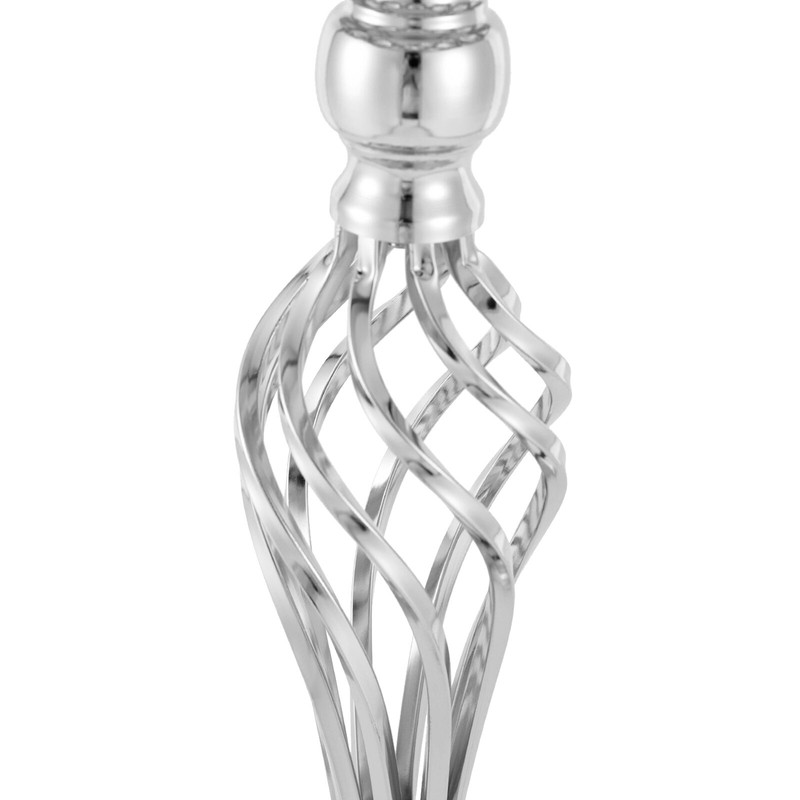 10-Pack 23.6" Silver Metal Wedding Centerpiece Vase With Crystal Beads gallery