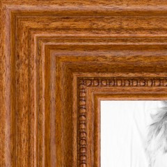 ArtToFrames 1.25″ Custom Poster Frame Brown Honey stain Wood 4097 Large
