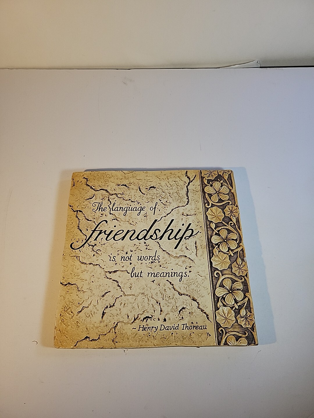 Ceramic Wall Decor Friendship Motivational Quote Henry David Thoreau gallery