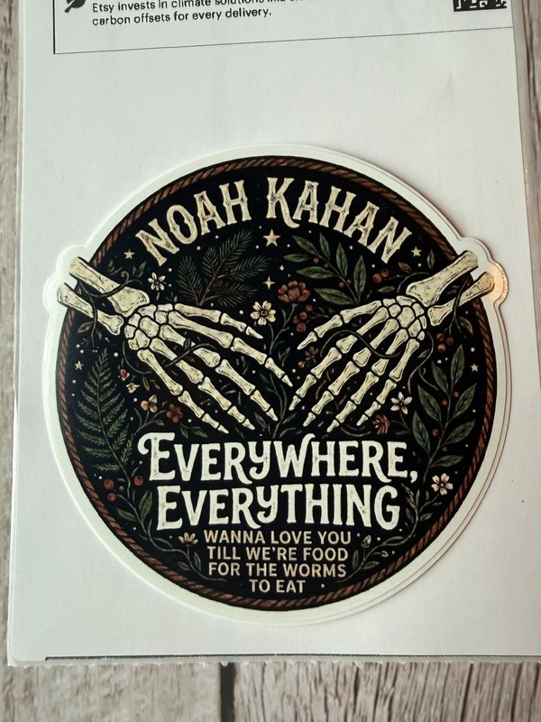 Everywhere Everything Noah Fan Art Vinyl Sticker Slap gallery