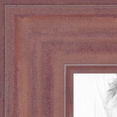 ArtToFrames Picture Frame Custom 1.5″ Pink Ridged Mauve Wood 4441 Small