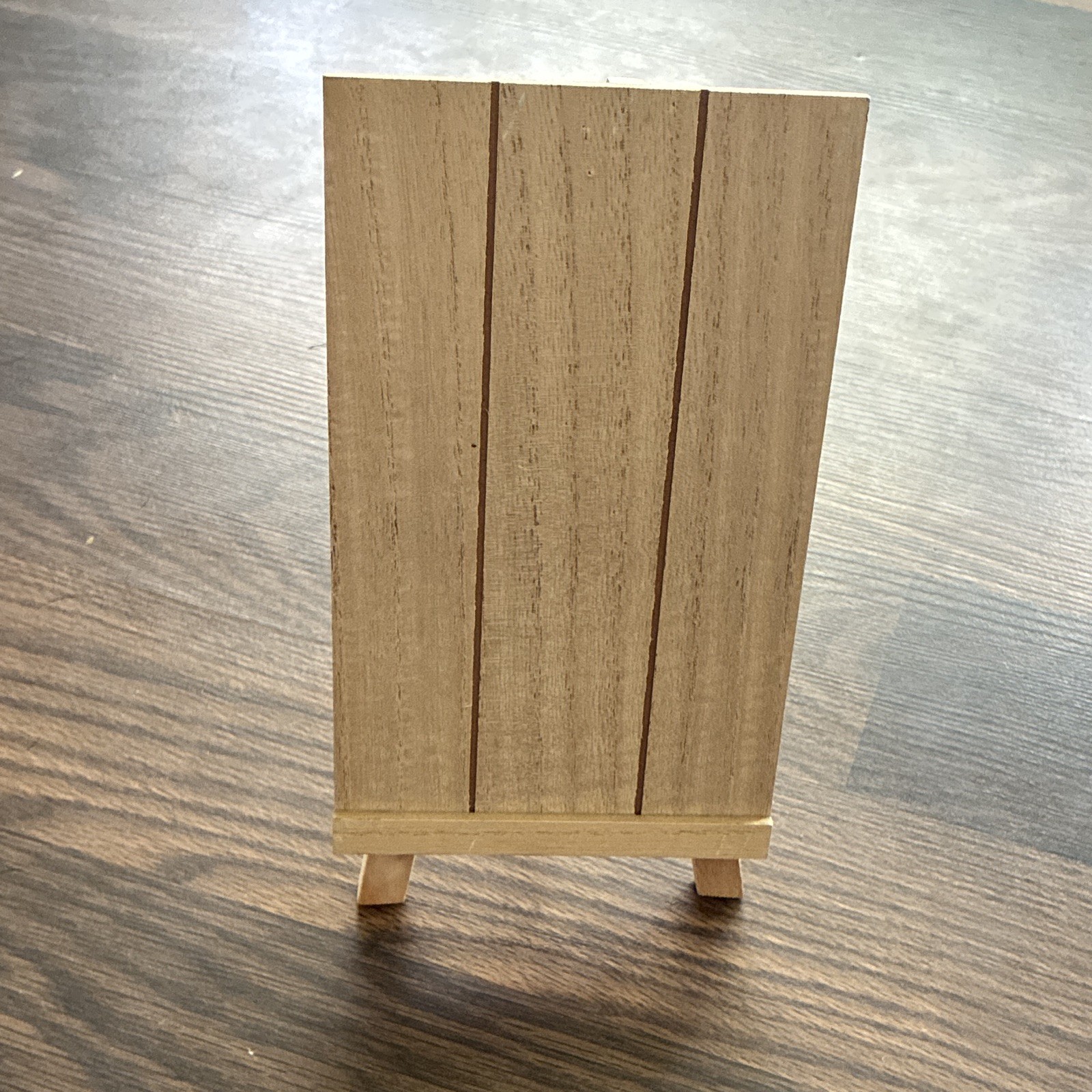 Small Wood Tabletop Display Easel Stand, Foldable Adjustable, Beige 8in gallery