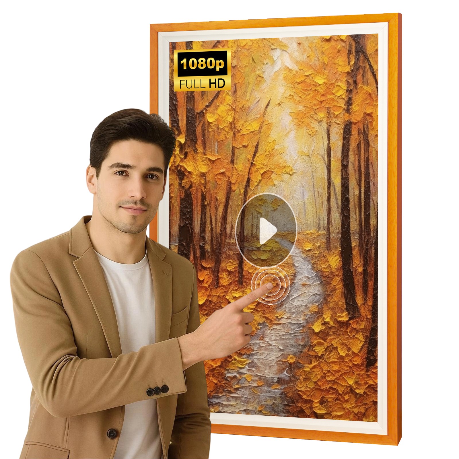 43Inch Large Digital Picture Frame Touch Screen 1920x1080 FHD with stand Gifts gallery