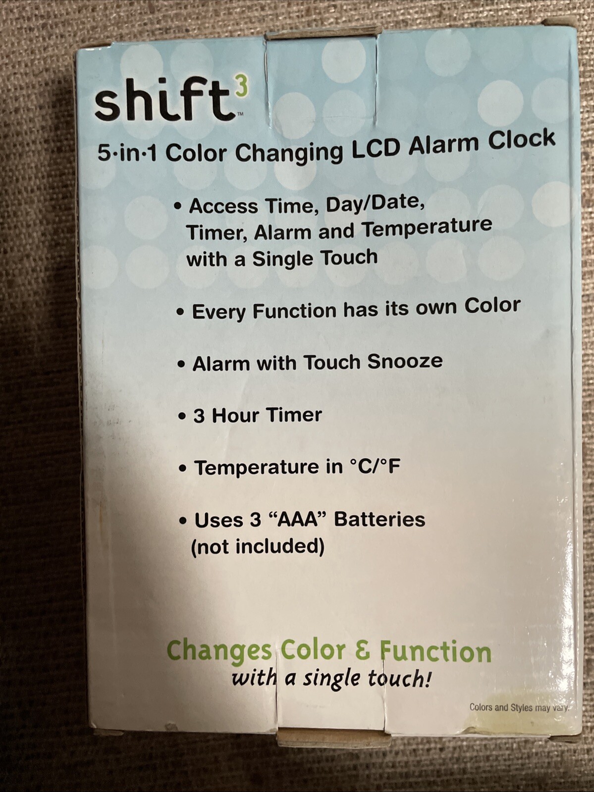 Shifts 5-in-1 Changes Color & Function LCD Alarm Clock New gallery