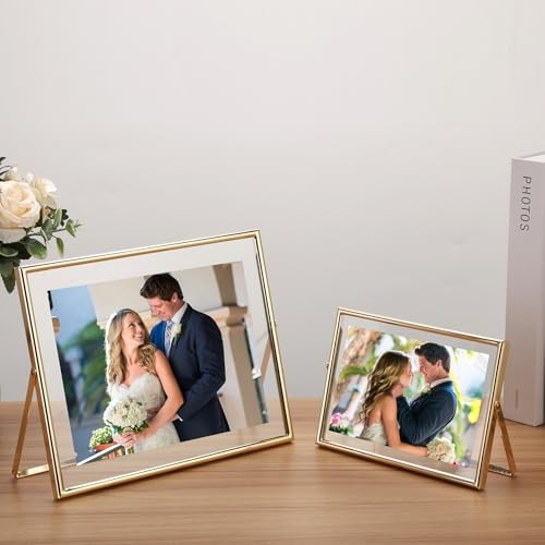 7x5" Floating Frame(Horizontal) 2pack 7x5Inch(Horizontal) For 6x4Inch 2PK Gold gallery