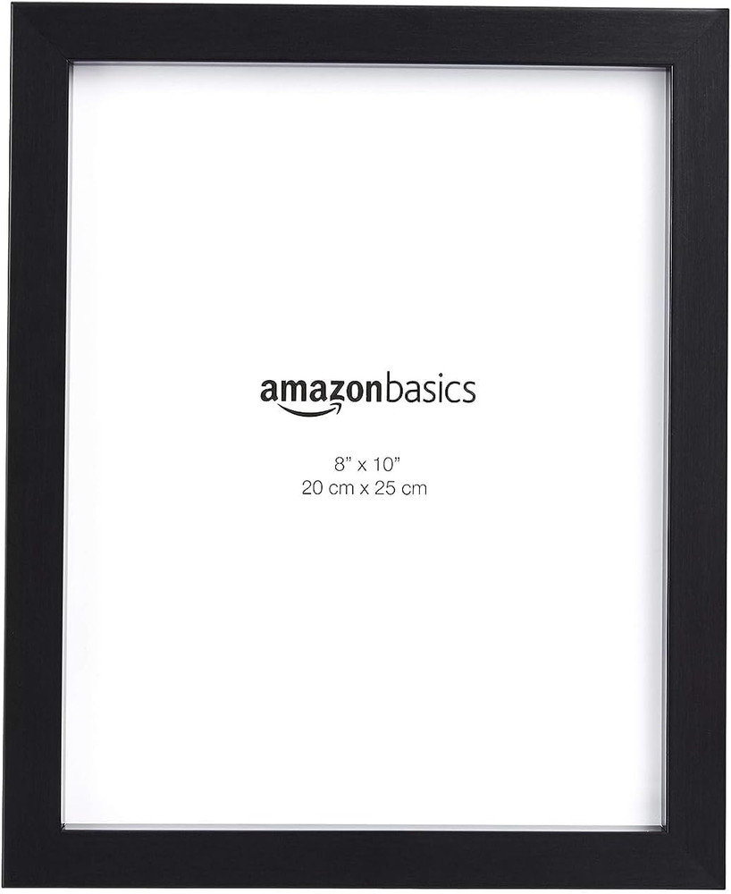 Black Rectangular Photo Frames 8x10 Inches - Pack of 8 for Stylish Displays