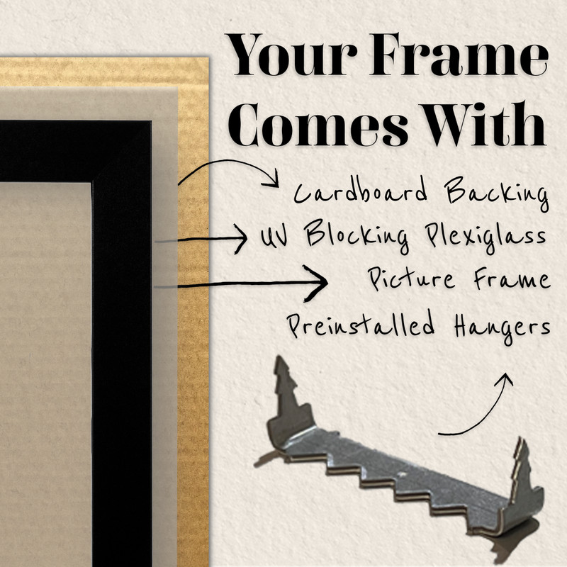 US ART Frames .75" Cherry Solid Wood Picture Poster Frames, S-B gallery