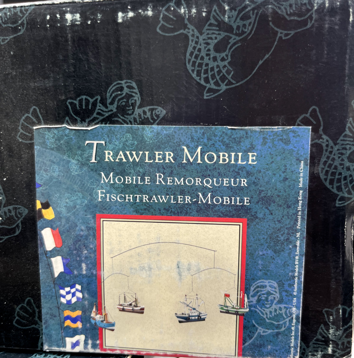 Authentic Models AS031 Trawler Hanging Mobile 4 Boats Trawlers New Fast Shipping gallery