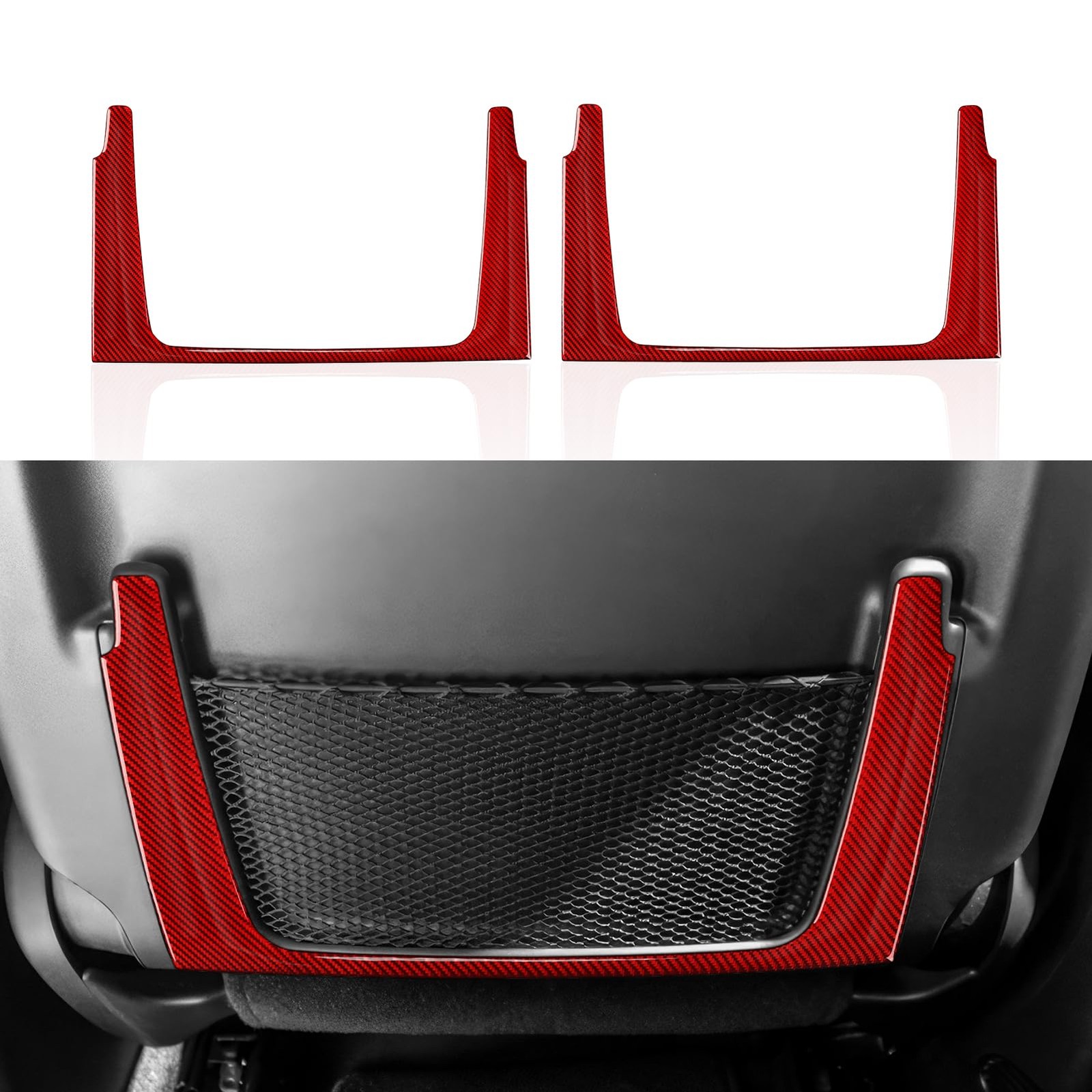 Car Seat Back Storage Decor Frame Decals for 2011-2024 Dodge Durango / 2011-2... gallery