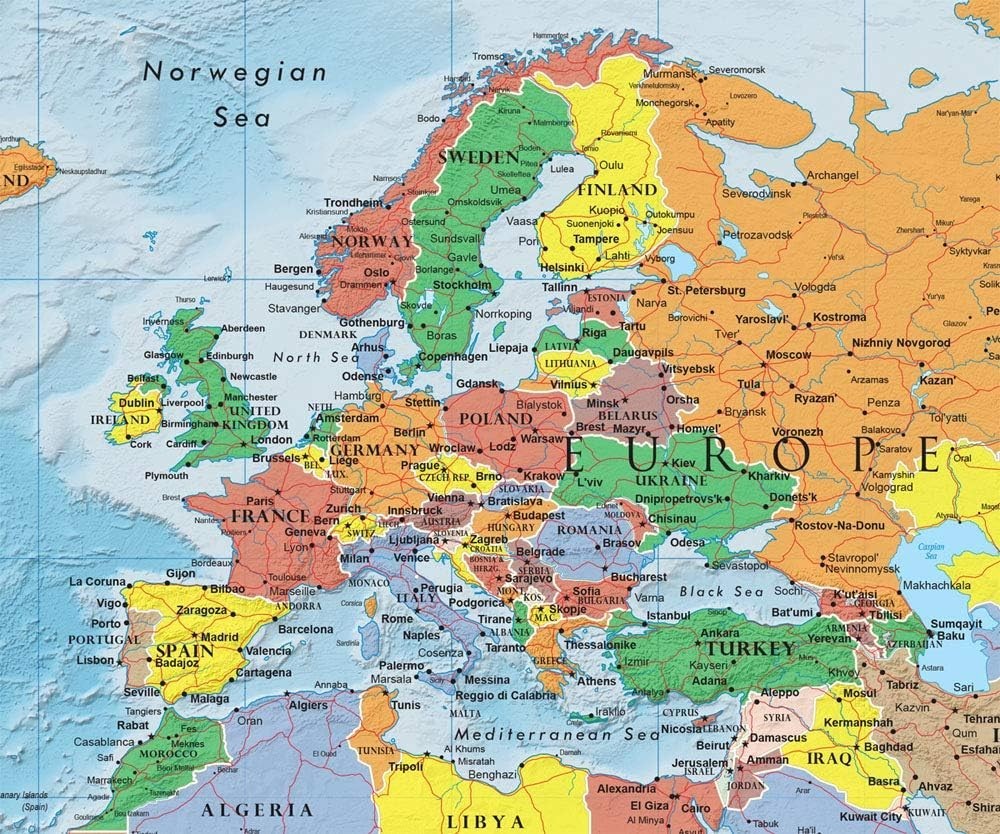 Current 24x36 Folded World Map Poster – Ideal for Business & Study gallery