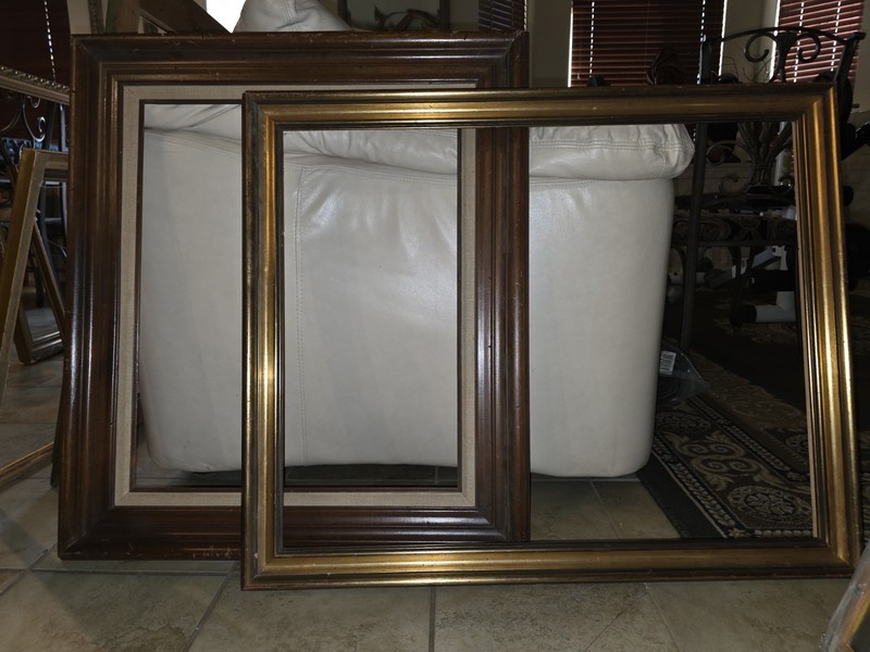 Assorted Rectangle Photo Frames, Gold Brown Black Green Silver $5-$25 each gallery