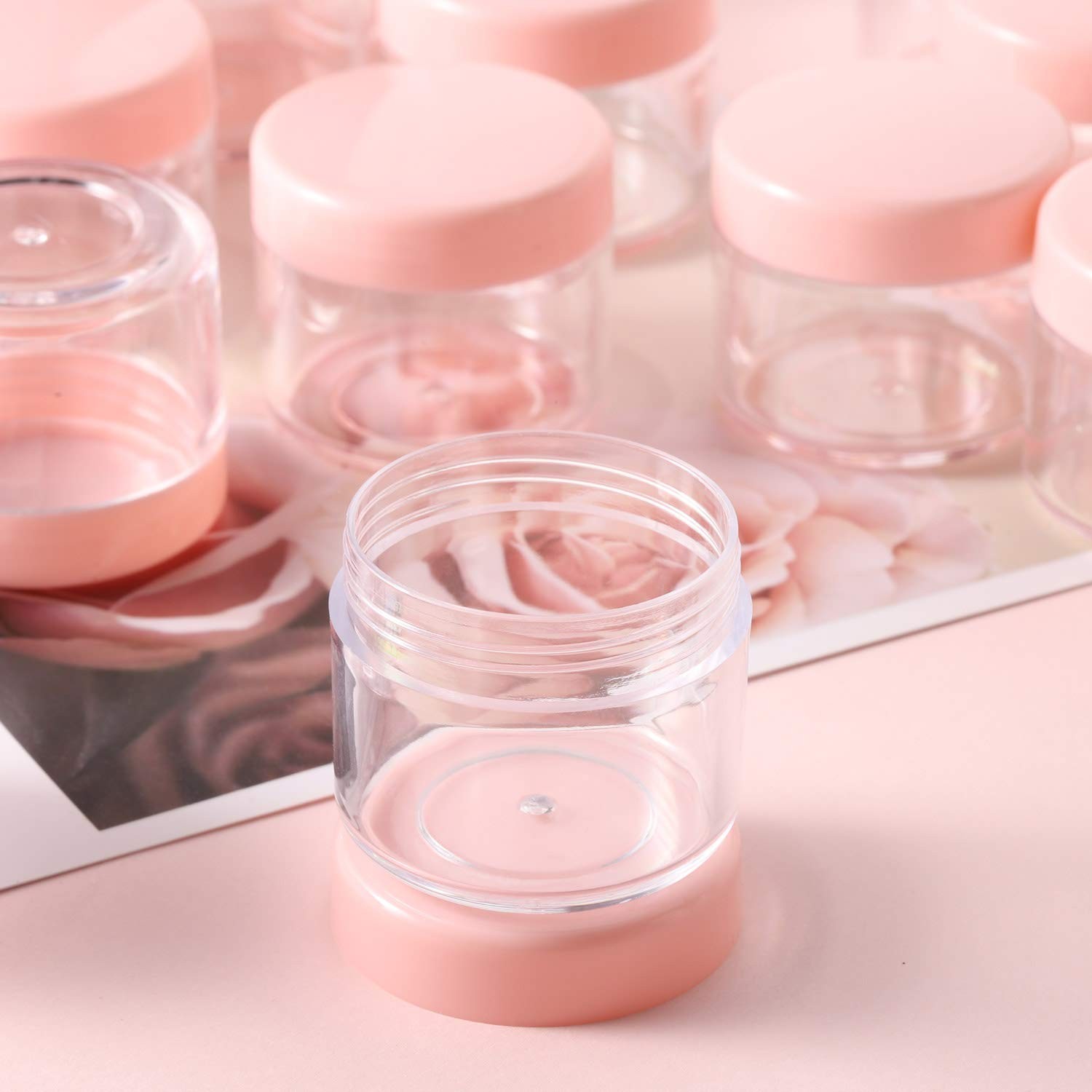Btyms 100 Count 20G Sample Containers Lidsrefillable Cosmetic Containers Small gallery