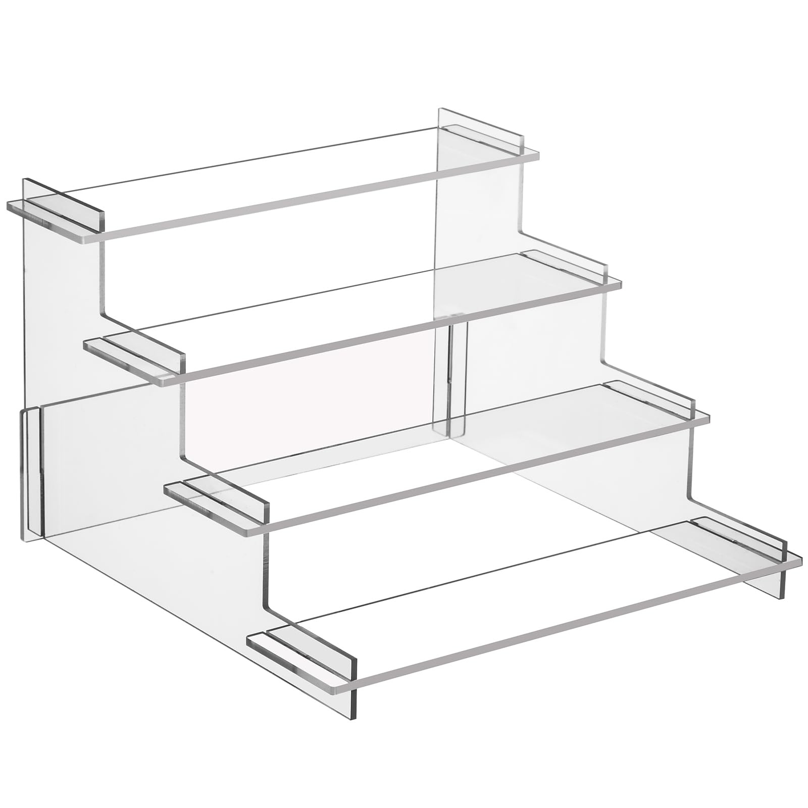 HENABLE 4 Tier Acrylic Display Risers, Perfume Organizer Stand, Transparency gallery