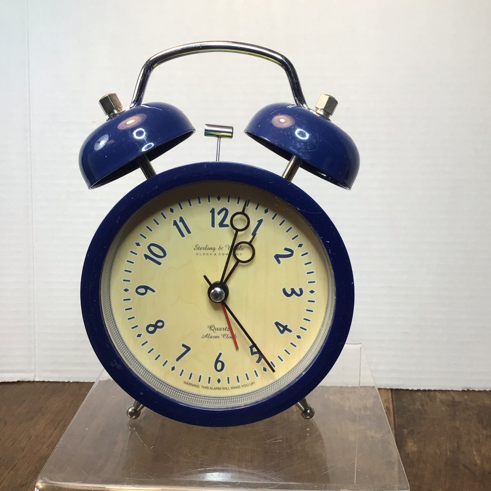 Sterling & Noble clock & company, double bell, alarm clock, Quartz gallery