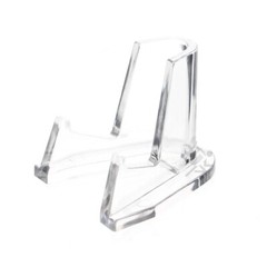(25) OnFireGuy Clear Pocket Watch Display Stand Deluxe Easels with 1/2″ Shelf