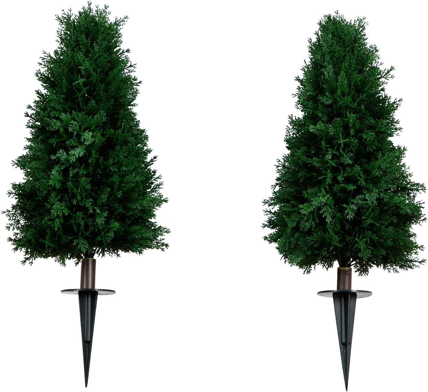 2.5ft. UV Resistant Artificial Cedar Plant with Integrated Ground Stake gallery
