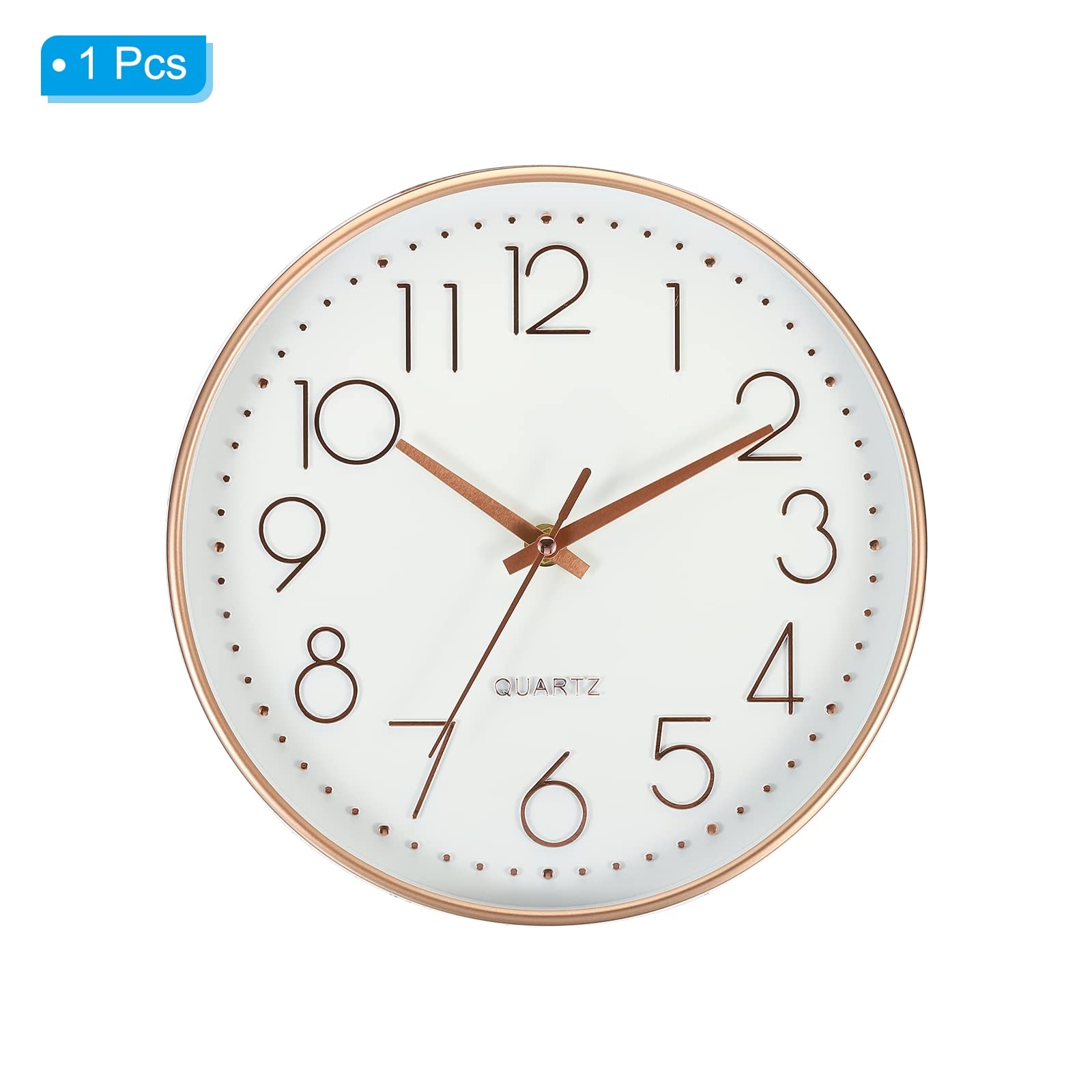 10 Inch Wall Clock, Battery Operated Silent Non-Ticking Round Wall Clocks for... gallery