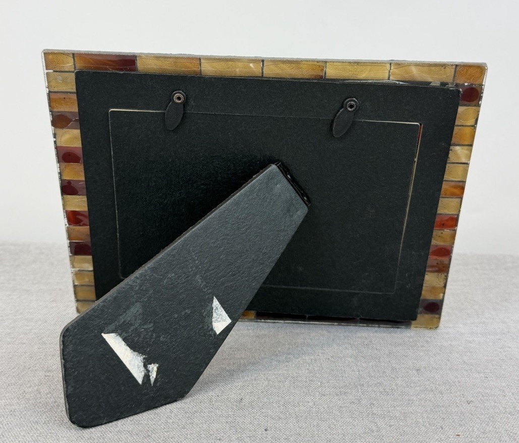 Mosaic Tile Design Photo Frame / Brown, Beige & Black / 4”x 6” gallery