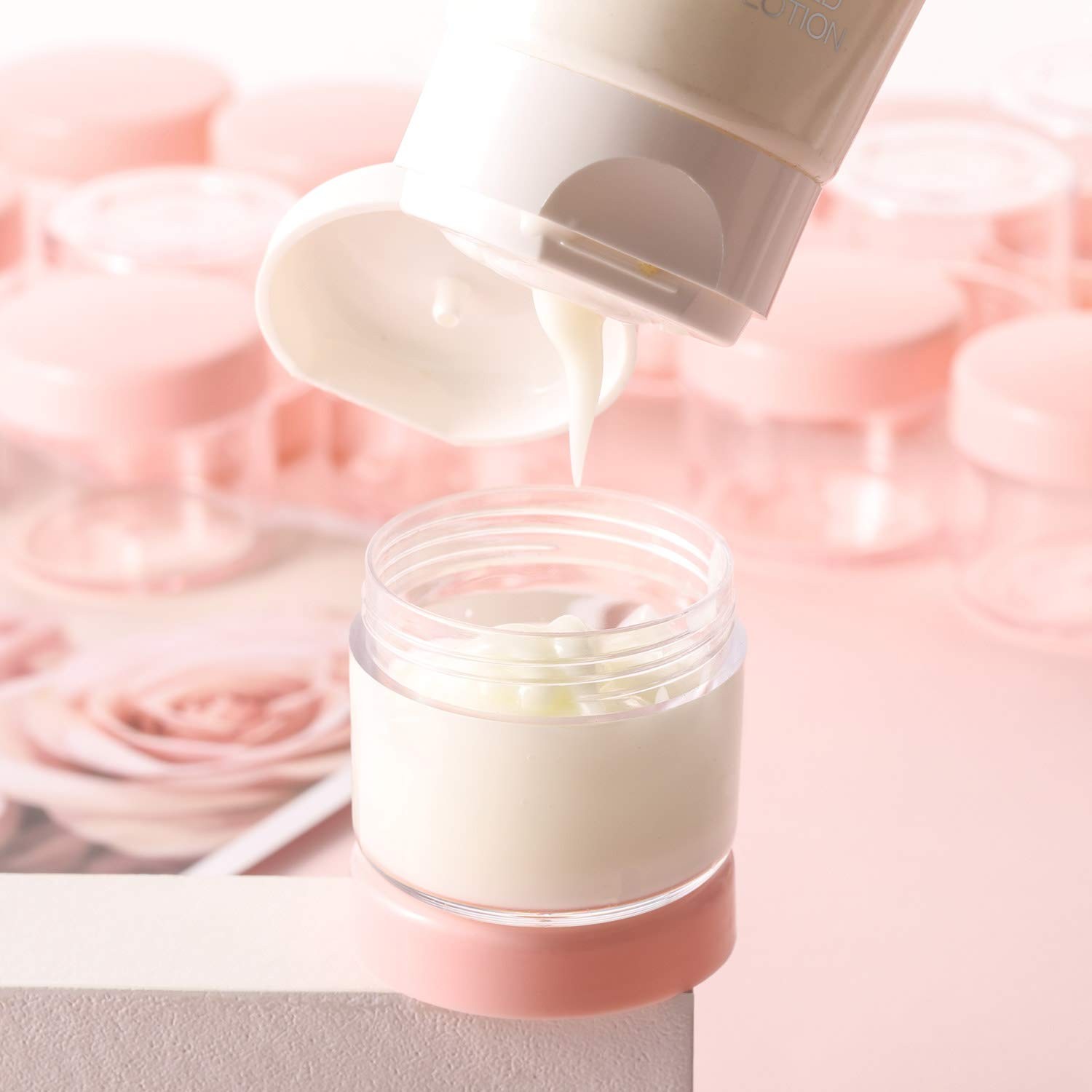 Btyms 100 Count 20G Sample Containers Lidsrefillable Cosmetic Containers Small gallery