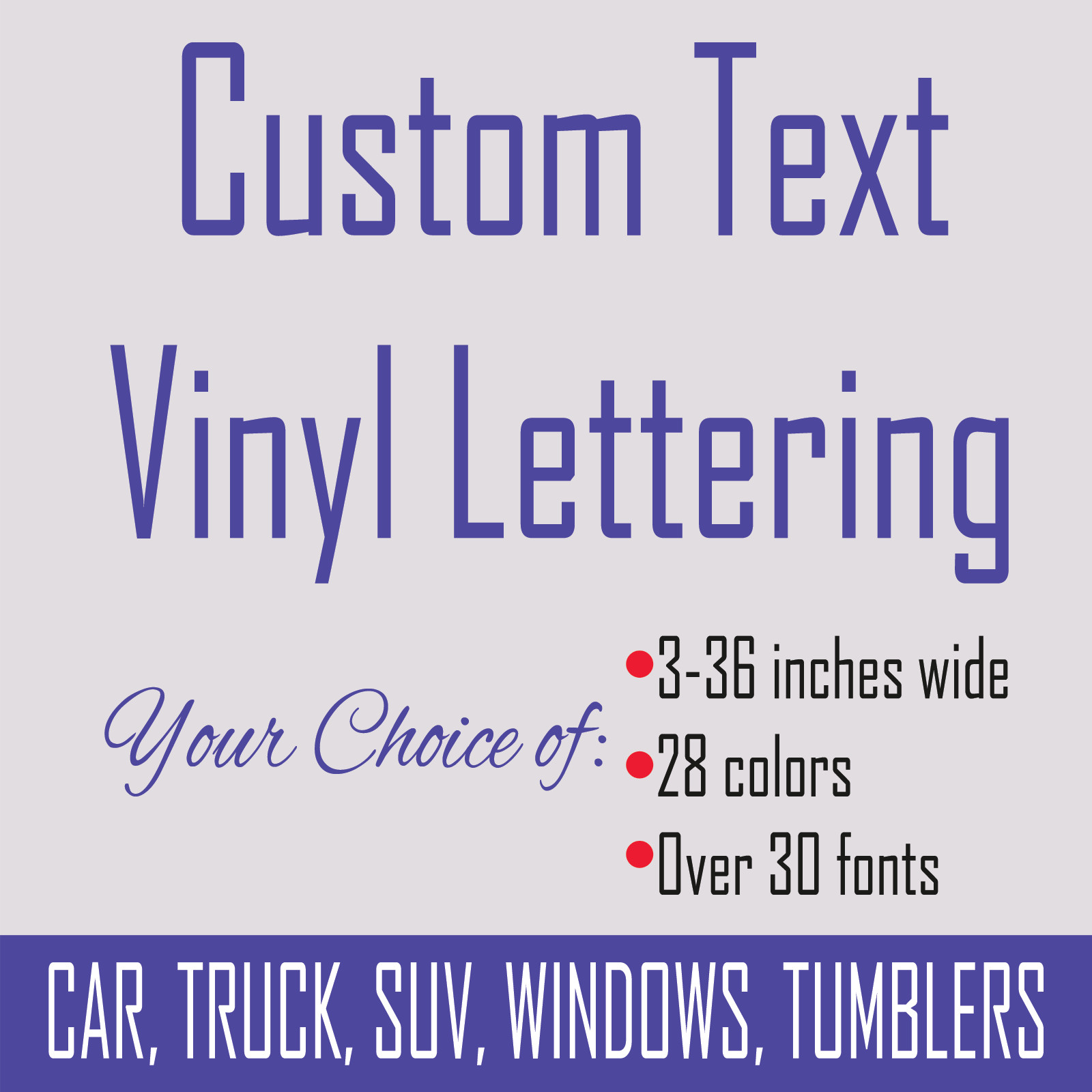 Custom Personalized Text Name Initials Word Vinyl Decal Sticker 3 - 36 inches gallery
