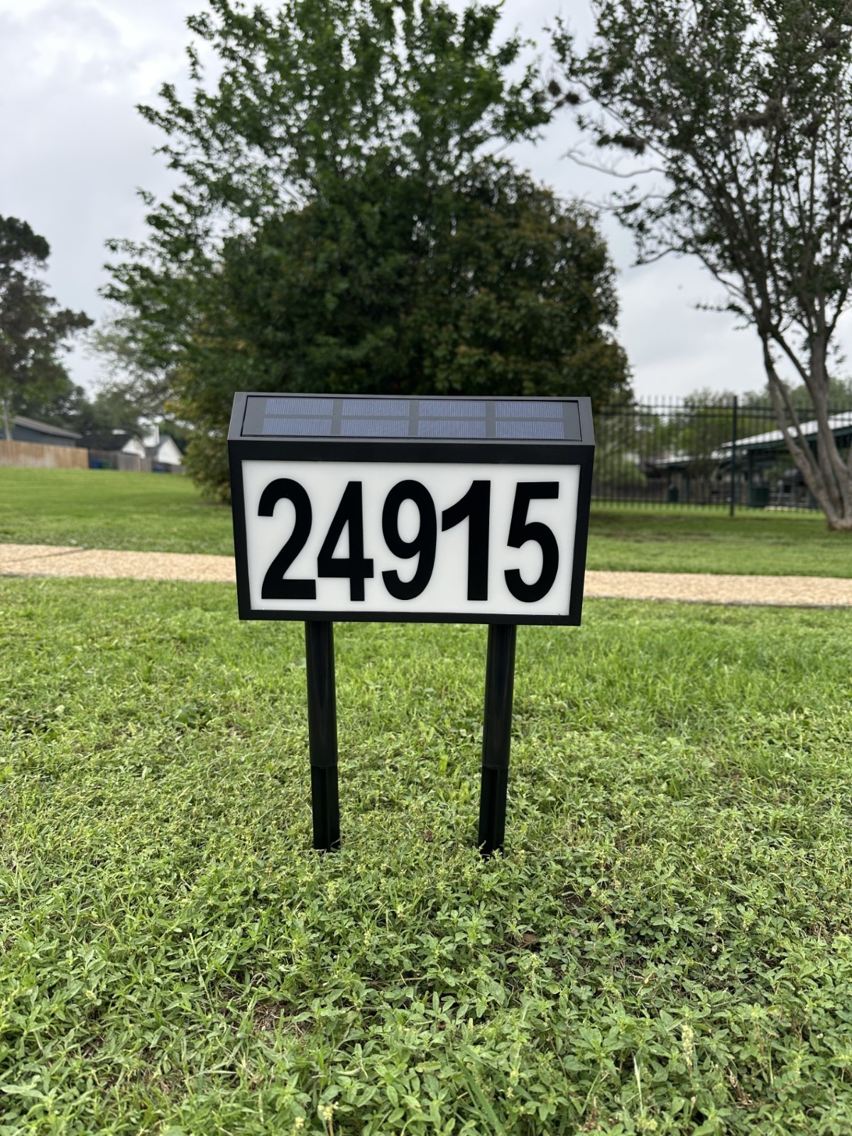 Solar House Numbers Light Waterproof LED Solar Powered Address Sign for Home gallery