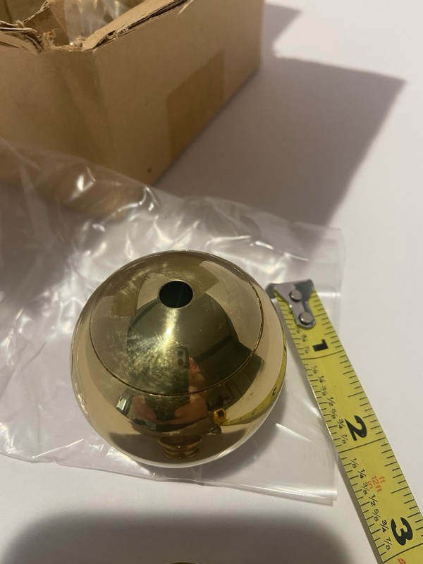Solid Brass Bedpost Balls / Knobs. Set of Four. New In Package. Crafts. gallery