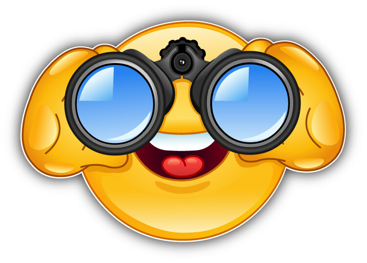 Smile Binoculars Car Bumper Sticker Decal "SIZES'' gallery