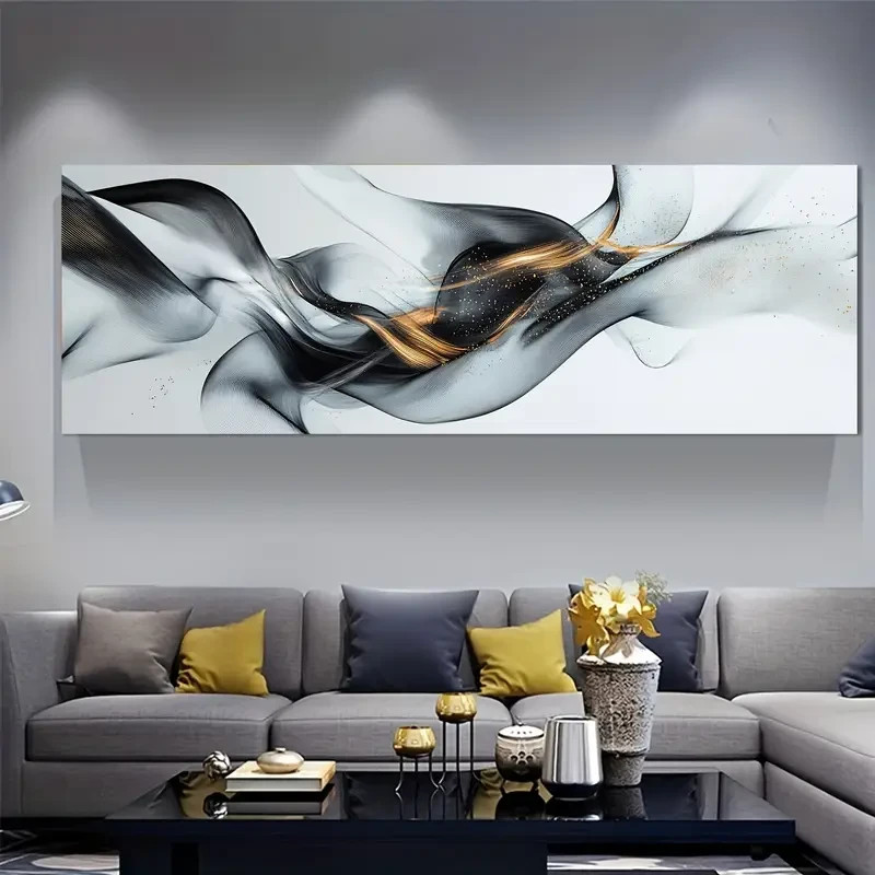 Panoramic Flowing Digital Design Painting Canvas Wall Art Home Décor Picture gallery
