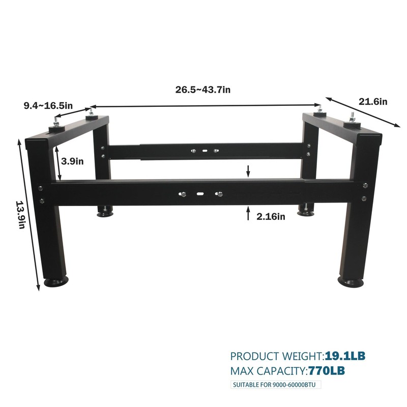 Mini Split Stand Ground Mounting Bracket Pad for 9,000-60,000BTU AC/Heating S... gallery
