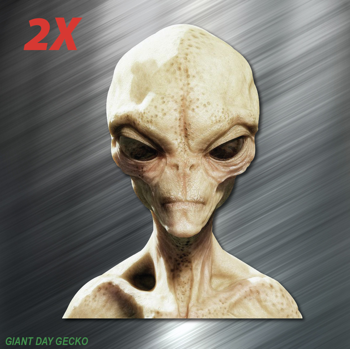 2X Two Alien Peeper UFO Monster car Laptop Wall Sticker Decal USA Stickers gallery