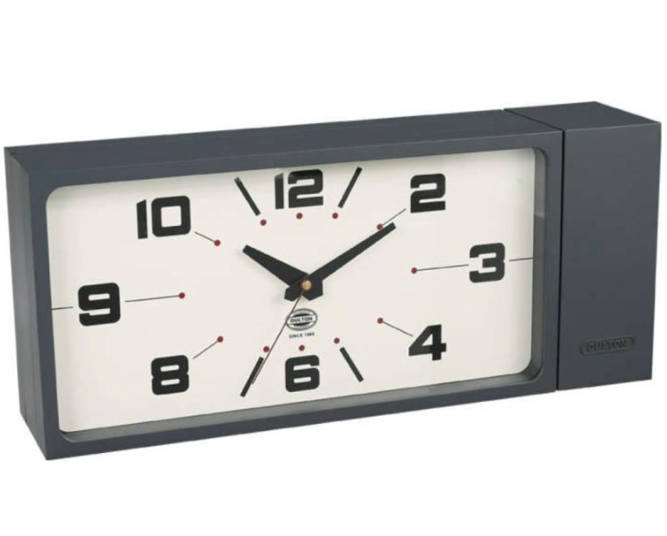 DULTON Double Face Wall Clock Rectangle H21-0362 Magnet Type gray from Japan gallery