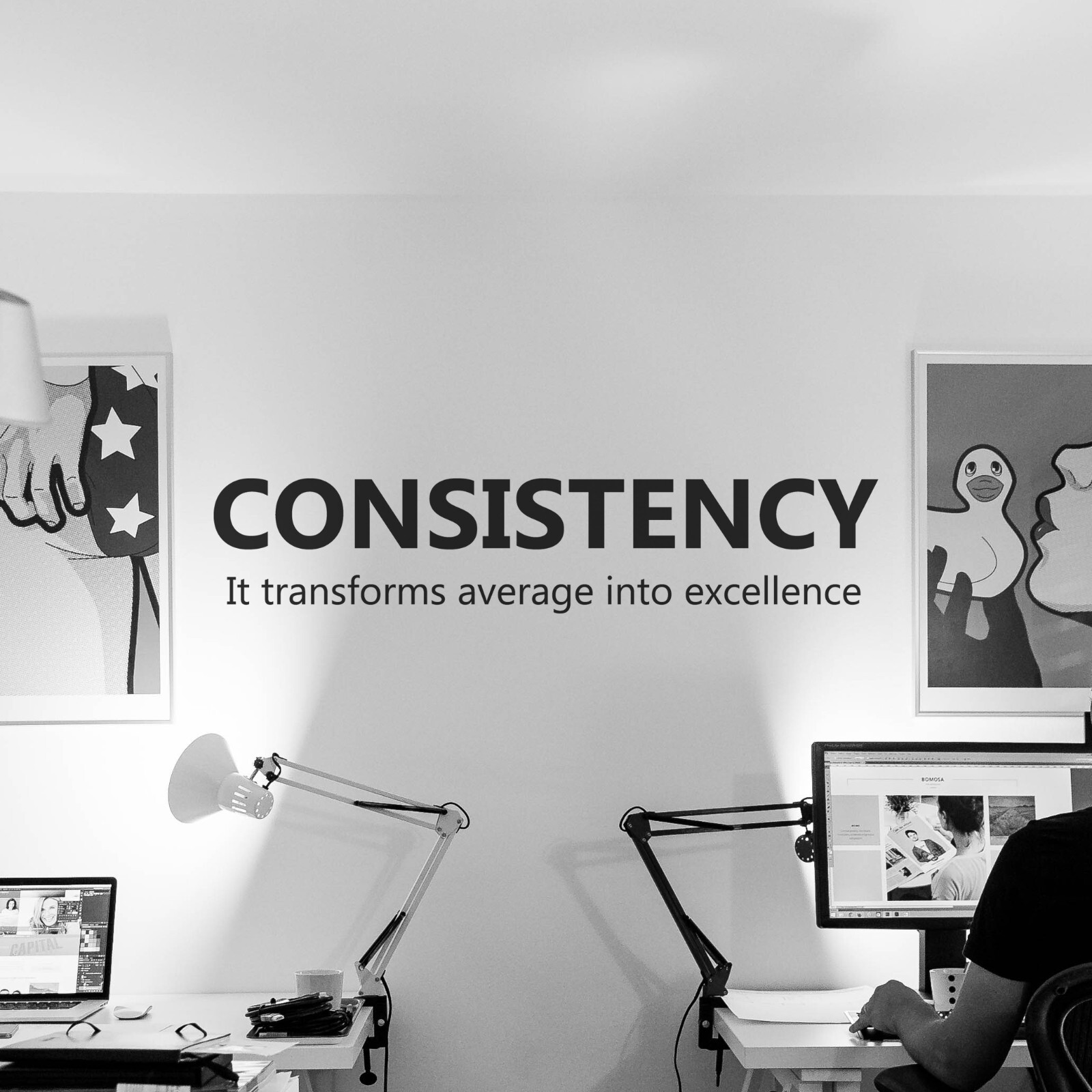Consistency Wall Decal Sticker Office Decor Quote Vinyl Inspirational Wall Art gallery