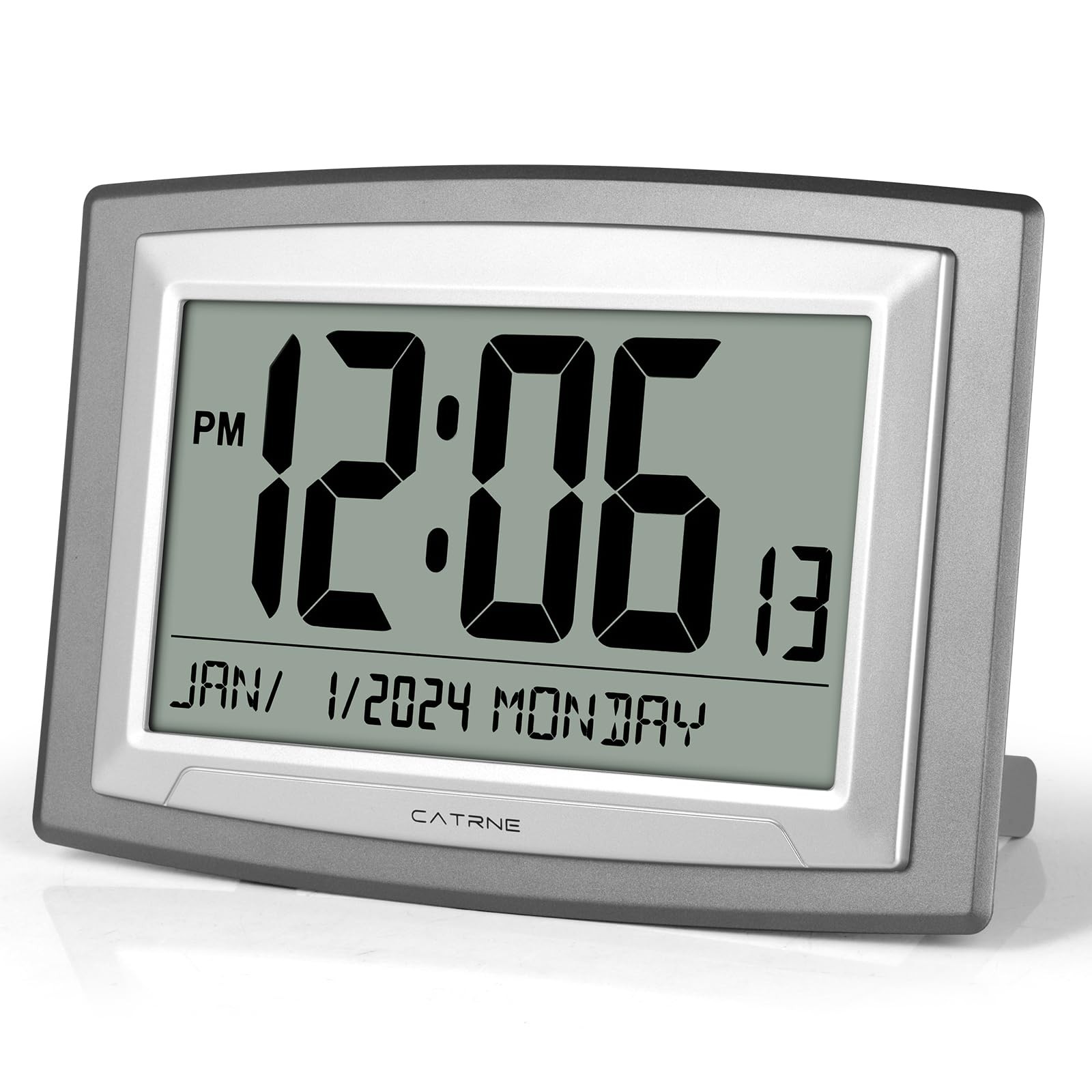 Catrne Auto Set Digital Wall Clock Battery Operated,12.5 Inch Large Display D... gallery