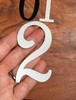 Reflective Magnetic Mailbox Numbers, 3.25 inches, Black/White gallery