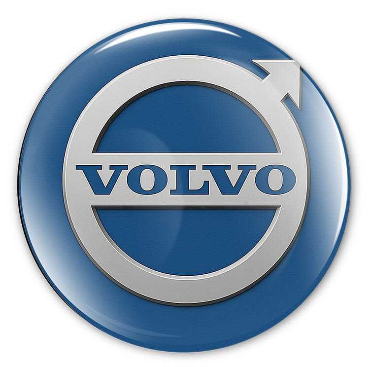 Volvo Decals Stickers Glossy 4pcs Epoxy Rim Wheel Badge Center caps 15- 100mm gallery
