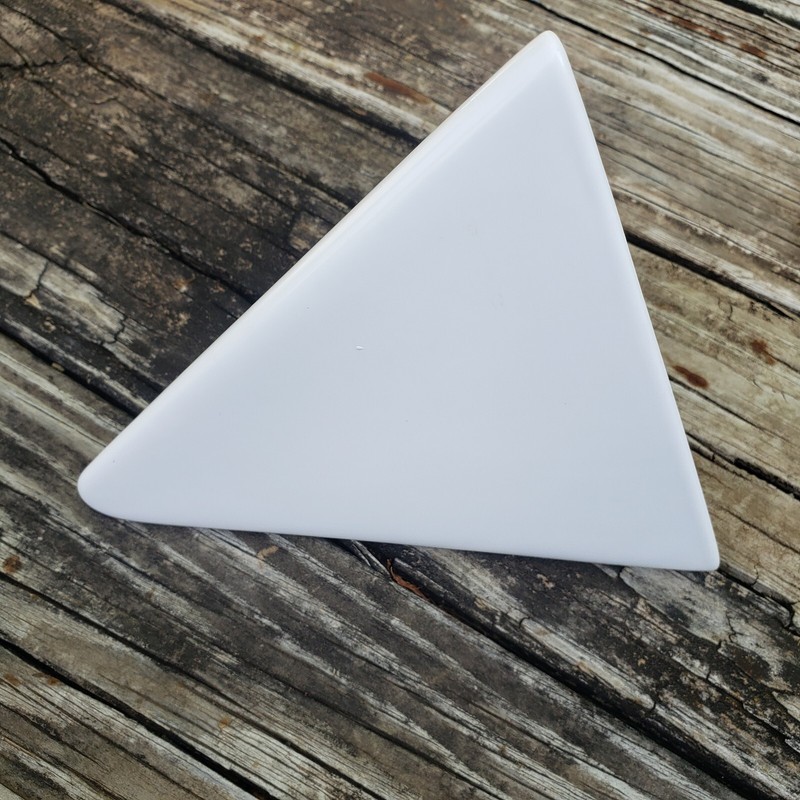 Umbra Trigg White Triangular Ceramic Replacement Vase Container Planter gallery