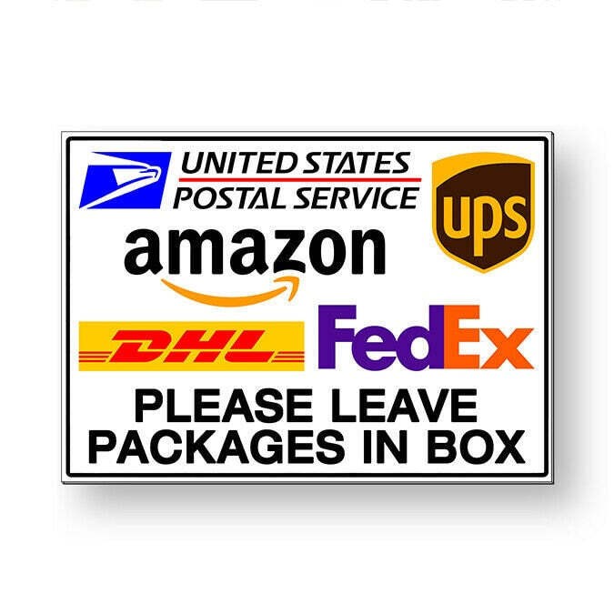 Please Leave Packages In Box Sign / Decal / Warehouse Ms061 / Magnetic Sign gallery
