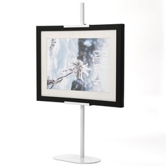 White Adjustable Tabletop Easel Stand, 28 Height, Metal, Heavy Duty, Base, Art