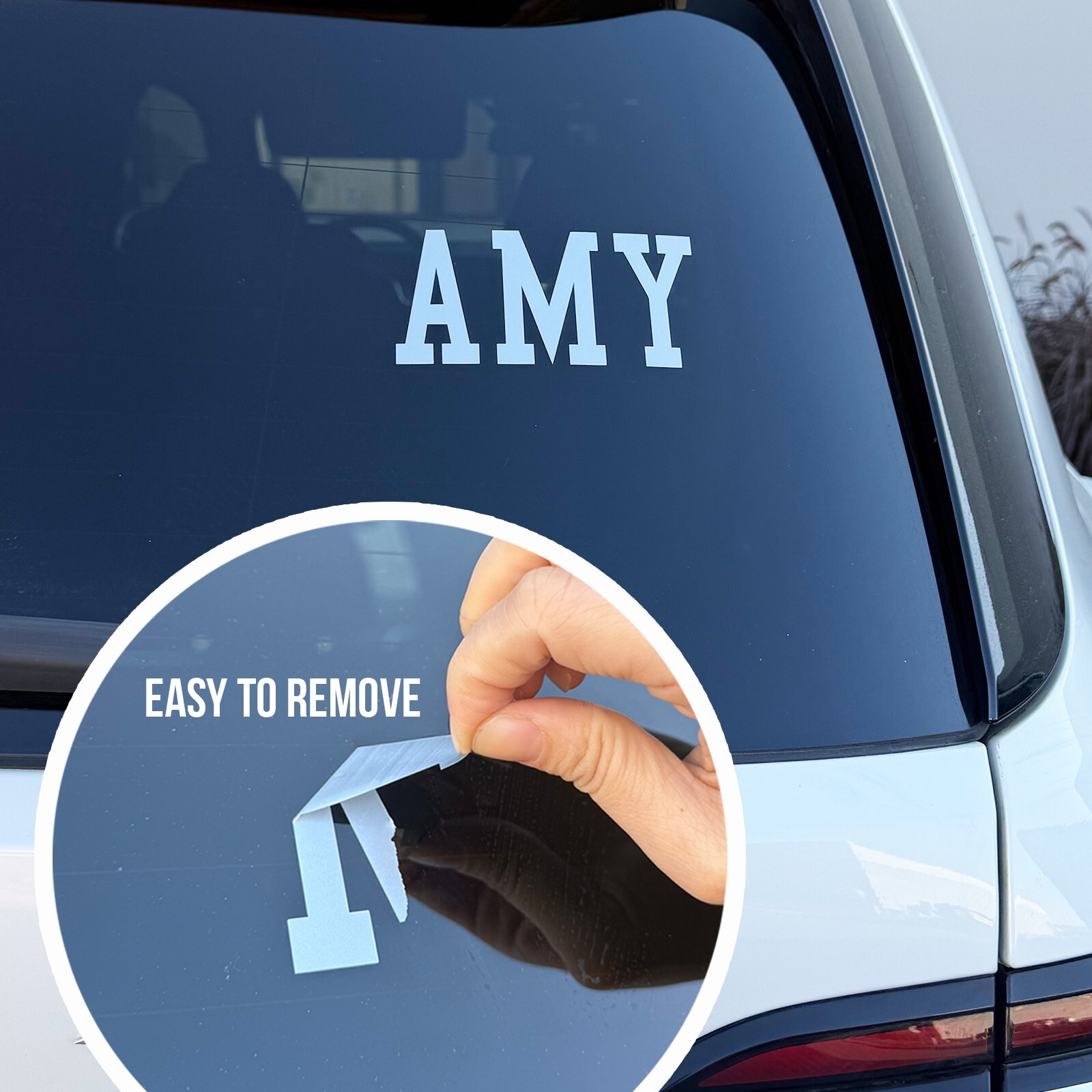 Custom Text Vinyl Lettering Sticker Decal Window Trailer Business Car Name Boat gallery