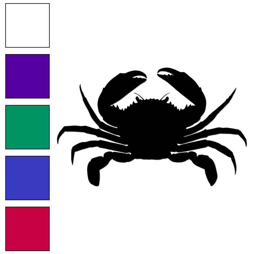 Crab, Vinyl Decal Sticker, Multiple Colors & Sizes #6783 gallery