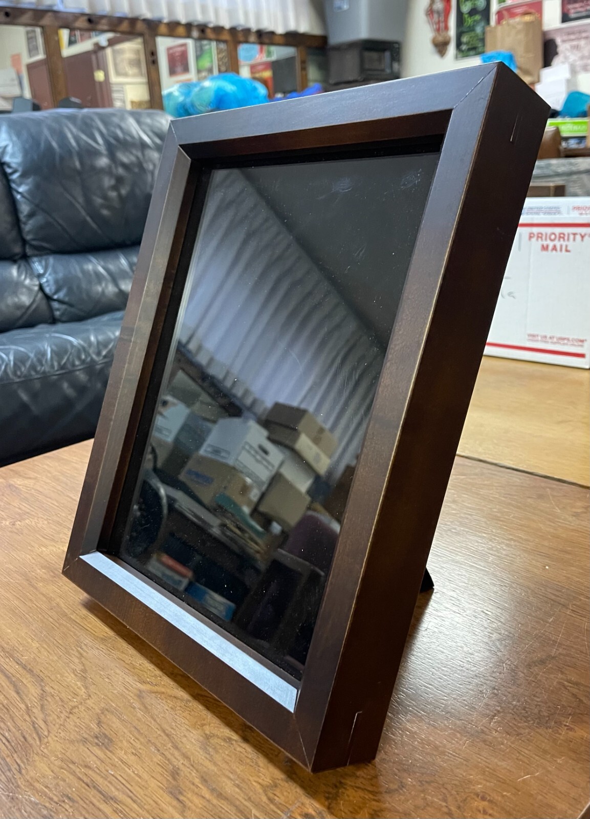 Nice Wood Display Frame/ Shadow Boxes / Glass Front 11" x 14" x 2" gallery