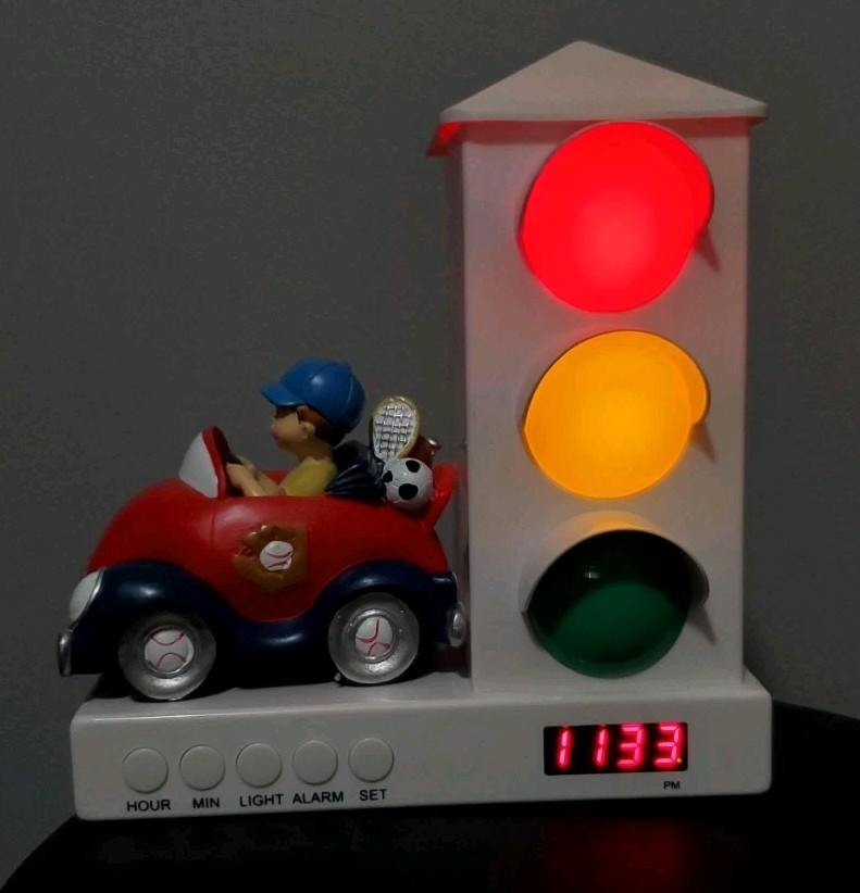 It’s About Time Stoplight Alarm Clock Kids Sleep Enhancing Boy In Car 🚦 ⏱️ 🚗 gallery