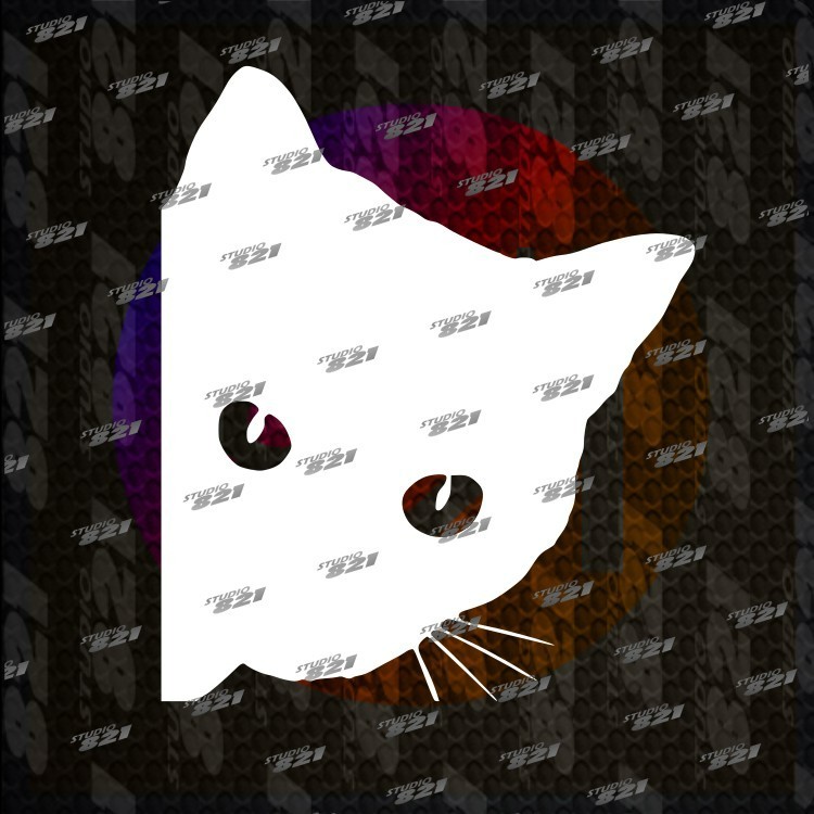 PEEKING CAT Decal Car Window Vinyl Sticker A Cute kitten peeking around a corner gallery