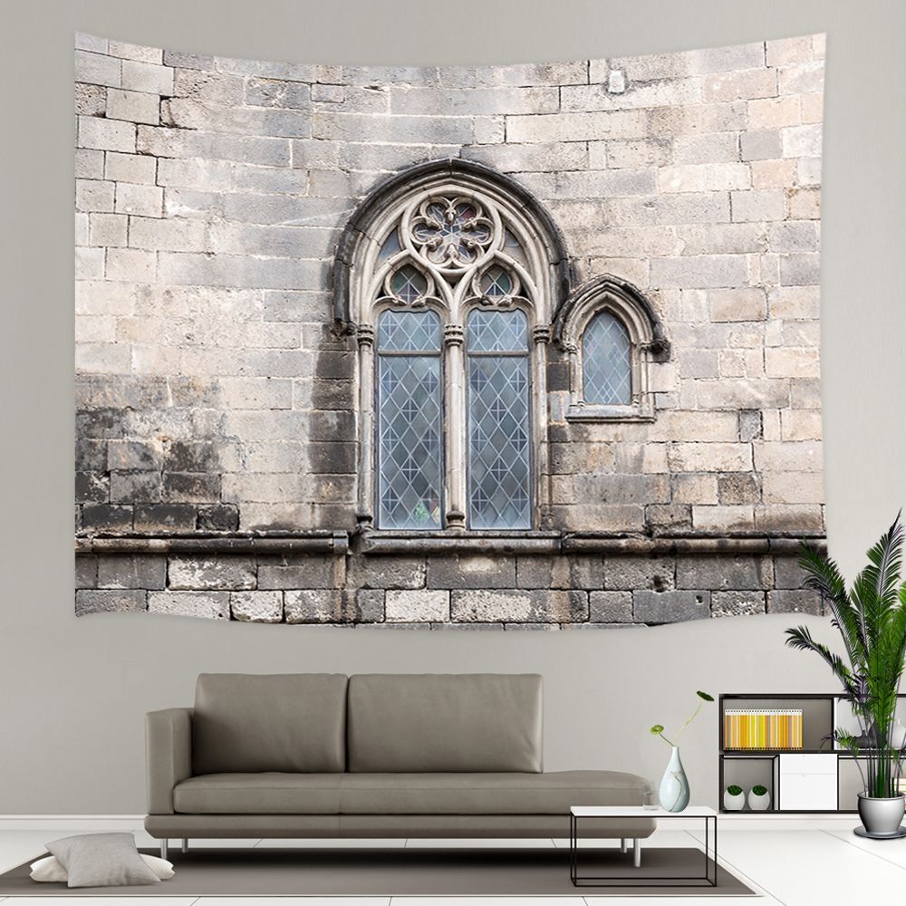 Medieval Castle Window Extra Large Tapestry Wall Hanging Poster Background Games gallery