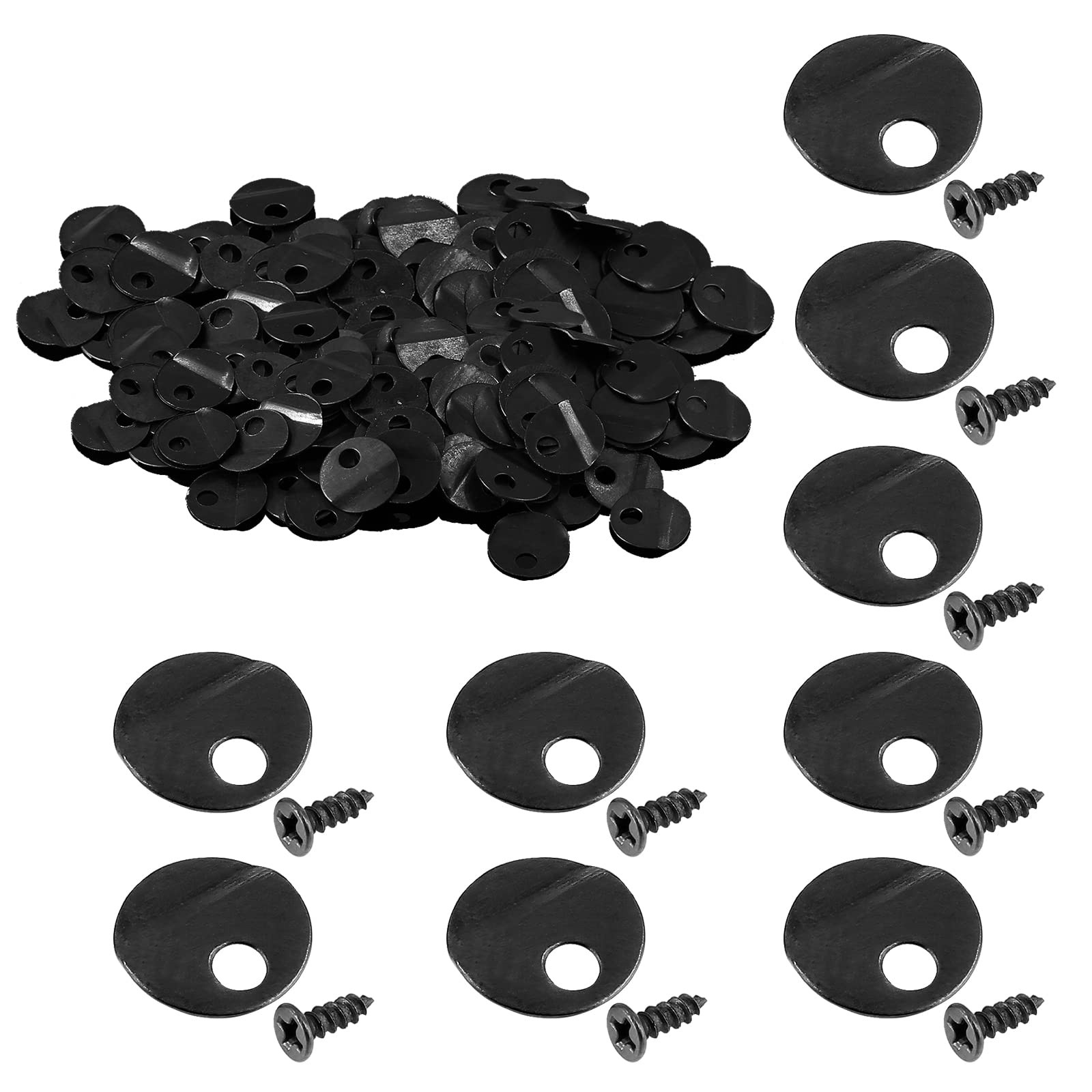 Suiwotin 100PCS Picture Turn Button Fasteners Photo Frame Hardware, Type 2 gallery