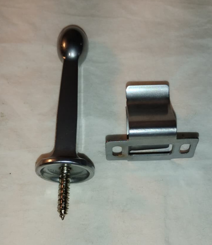 Hardware Essentials by Hillman 852924 Rigid Door Stops with Holder Satin Chrome gallery